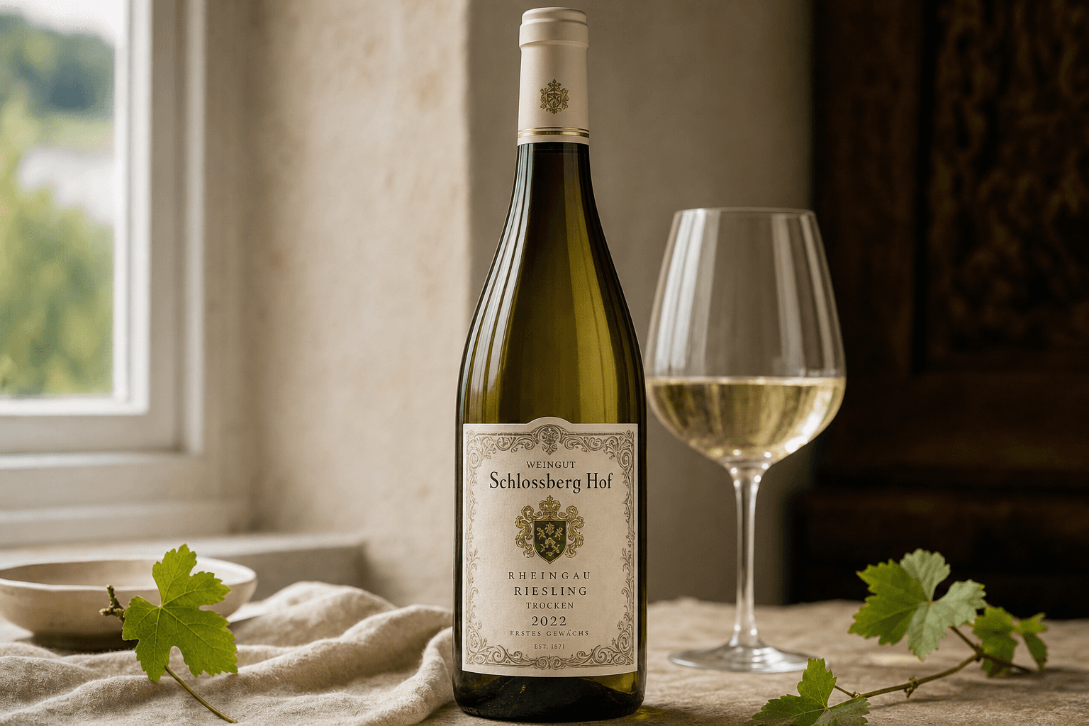灰色の花崗岩に澄む光、キートリヒの丘が磨くリースリング